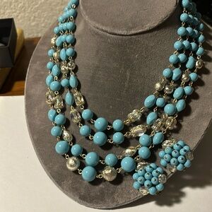 Stunning 4 strand necklace in the GORGEOUS blue